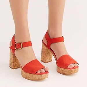 FREE PEOPLE | Retro Cork Brooke Platform Sandal